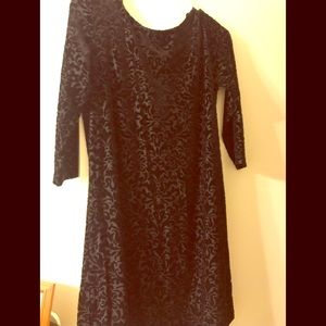 Black velvet dress great for NYE
